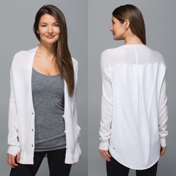 Lululemon In The Front Cardigan Sweater Cream - Picture 1 of 9
